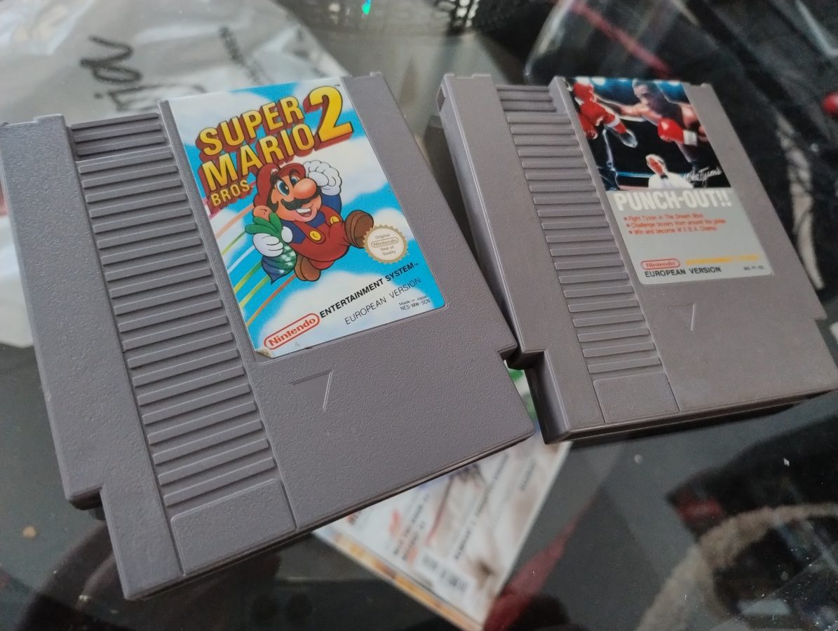 super mario bros 2 punch-out nes games loose