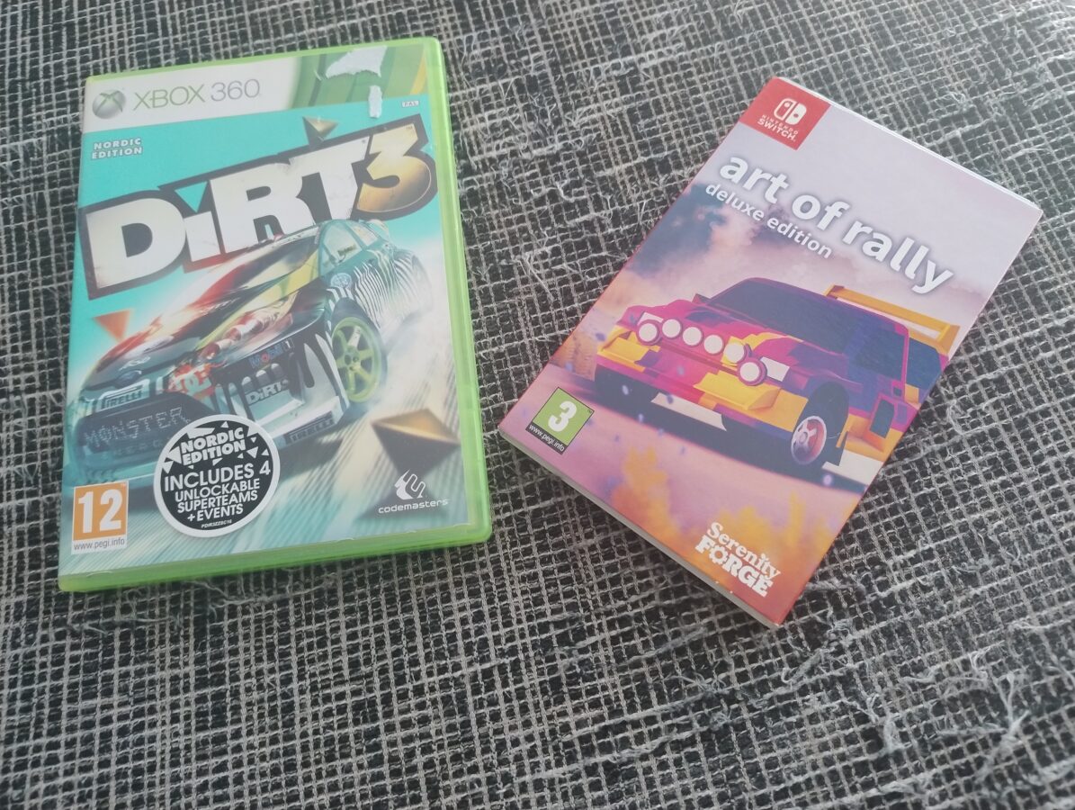 dirt 3 xbox 360 and art of rally nintendo switch